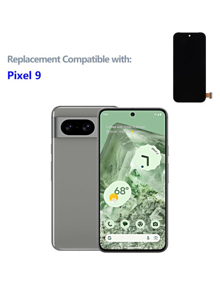 Reemplazo Pantalla LCD OLED Google Pixel 9 Negro 16 cm Reemplazo Pantalla LCD OLED Google Pixel 9 Negro 16 cm