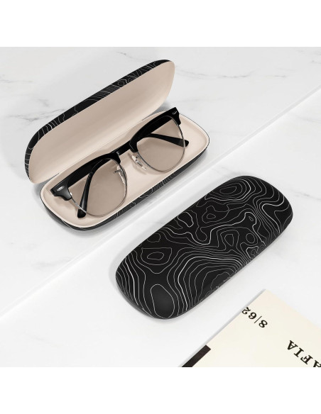 Estuche para Gafas ZAXMEY Duro Universal con Paño Limpieza Estuche para Gafas ZAXMEY Duro Universal con Paño Limpieza