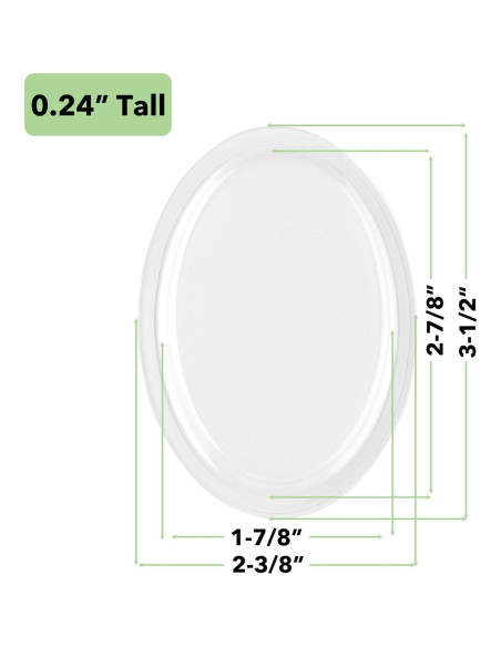 Cubiertas Shaker Transparentes 3D Briartw 20 Pcs 8.89 cm Cubiertas Shaker Transparentes 3D Briartw 20 Pcs 8.89 cm