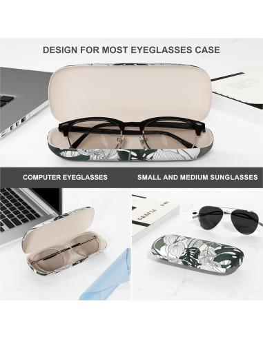 Estuche para Gafas ZAXMEY Duro Universal con Paño Limpieza