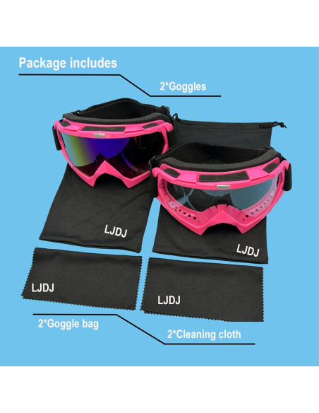 Gafas de motocross LJDJ modelo Lj24-06 con lentes UV Gafas de motocross LJDJ modelo Lj24-06 con lentes UV