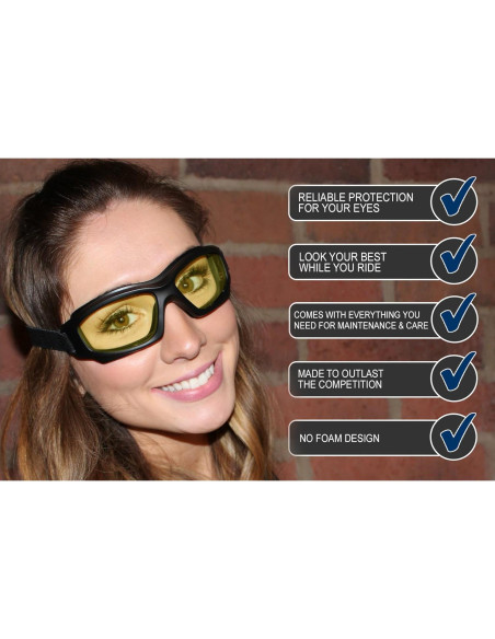Gafas de Motocicleta Jiayuoptics Resistentes con Estuche Gafas de Motocicleta Jiayuoptics Resistentes con Estuche