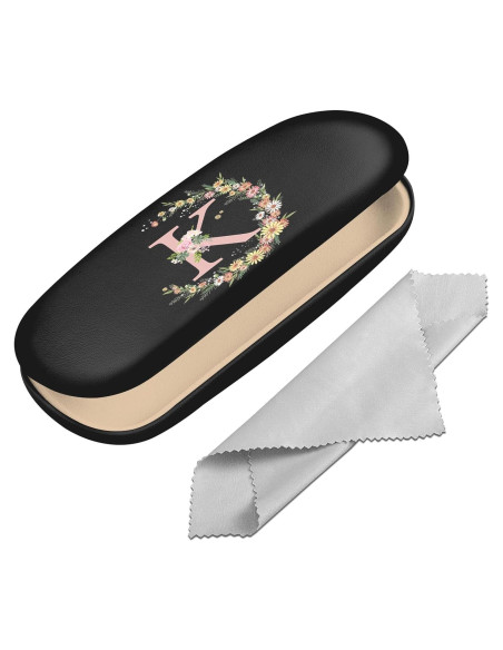 Estuche Duro para Gafas Letra Inicial con Paño de Limpieza Estuche Duro para Gafas Letra Inicial con Paño de Limpieza