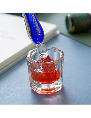 Conjunto de Plumas de Caligrafía de Vidrio AXEARTE 18 Piezas