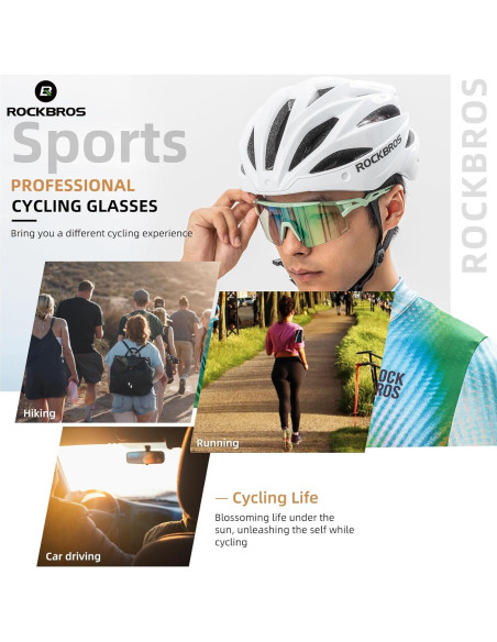 Gafas de Ciclismo ROCKBROS UV Protección Viento y Arena Gafas de Ciclismo ROCKBROS UV Protección Viento y Arena