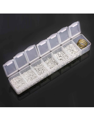 Juego de Anillas Abiertas BEADNOVA 3mm a 8mm con Herramientas