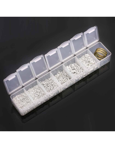 Juego de Anillas Abiertas BEADNOVA 3mm a 8mm con Herramientas Juego de Anillas Abiertas BEADNOVA 3mm a 8mm con Herramientas