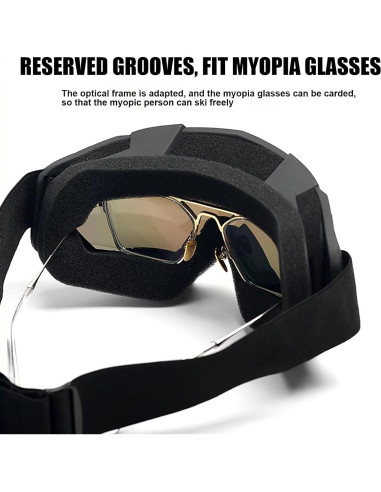 Gafas de Motocross Immoono con Balaclava Rosa y Lentes Azules