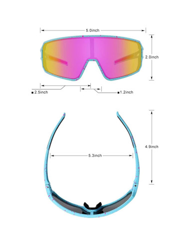 Gafas de Ciclismo Polarizadas SPOSUNE UV400 Unisex