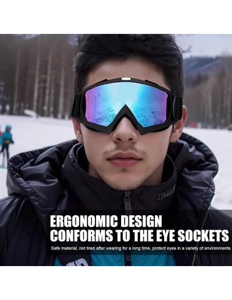 Gafas de Motocross Immoono con Cubre Cara Balaclava Verde Gafas de Motocross Immoono con Cubre Cara Balaclava Verde