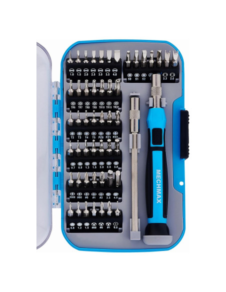 Juego de Destornilladores de Precisión MECHMAX 51 Piezas Juego de Destornilladores de Precisión MECHMAX 51 Piezas