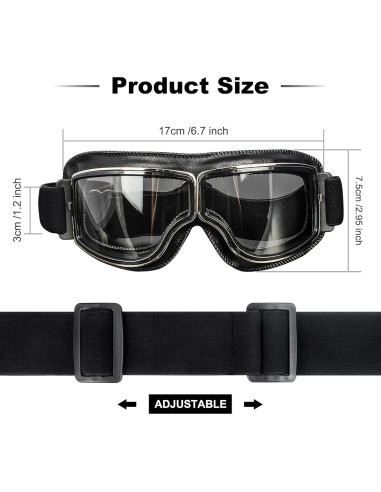 Gafas de Motociclismo YOTAWA Unisex Anti-Rayones