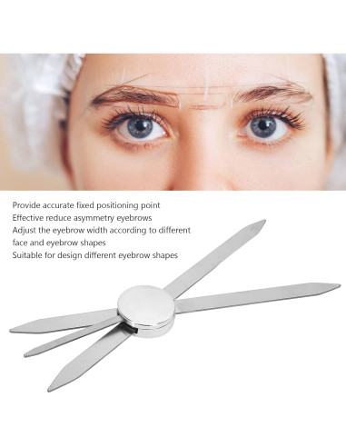 Regla de Plantilla de Cejas Sonew de Acero Inoxidable