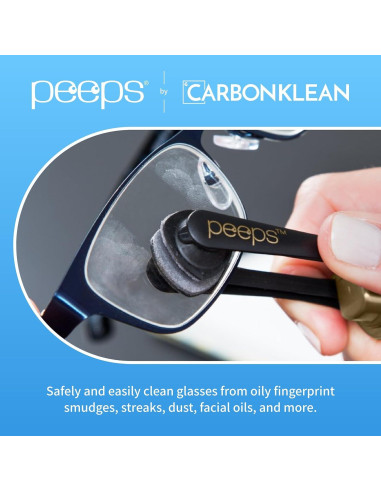 Limpiador de Gafas CarbonKlean Peeps - Rojo - Paquete de 1