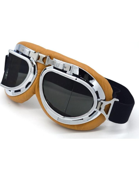 Gafas de Motocicleta Evomosa MG55 Plata Humo Antiempañantes Gafas de Motocicleta Evomosa MG55 Plata Humo Antiempañantes