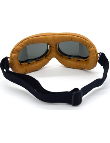 Gafas de Motocicleta Evomosa MG55 Plata Humo Antiempañantes