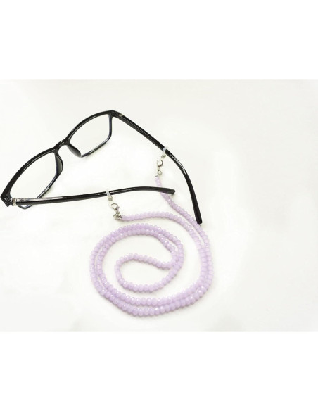 Cadena de Gafas de Cristal Lila para Mujeres 75 cm Cadena de Gafas de Cristal Lila para Mujeres 75 cm