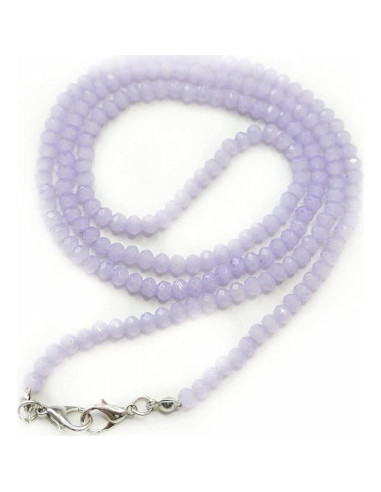 Cadena de Gafas de Cristal Lila para Mujeres 75 cm