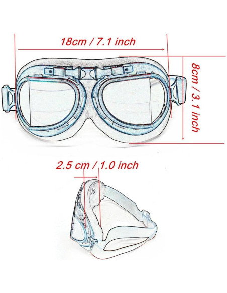Gafas de Motocicleta Evomosa MG55 Amarillas Antiniebla Gafas de Motocicleta Evomosa MG55 Amarillas Antiniebla