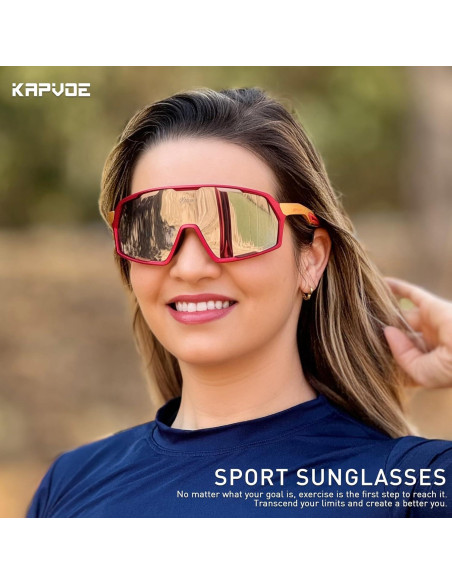 Gafas de Ciclismo KAPVOE K160 Polarizadas UV400 Unisex