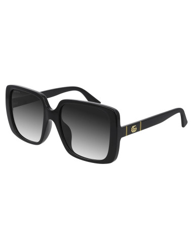 Gafas de sol cuadradas Gucci para mujer - Negro - 56mm