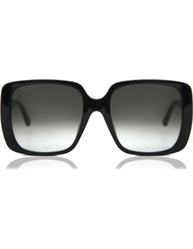 Gafas de sol cuadradas Gucci para mujer - Negro - 56mm