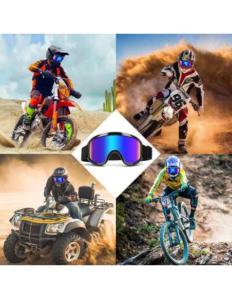 Gafas de Motocross UV400 - Protección Viento y Polvo Gafas de Motocross UV400 - Protección Viento y Polvo