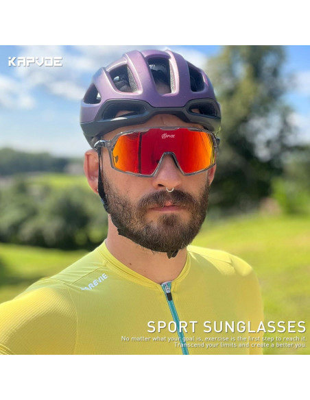 Gafas de Ciclismo KAPVOE K160 Polarizadas UV400 Unisex Gafas de Ciclismo KAPVOE K160 Polarizadas UV400 Unisex