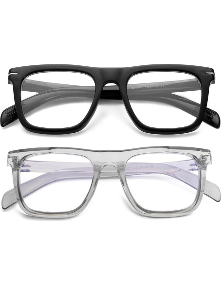 Gafas Cuadradas JOVAKIT Anti-Luz Azul Unisex 51mm Gafas Cuadradas JOVAKIT Anti-Luz Azul Unisex 51mm
