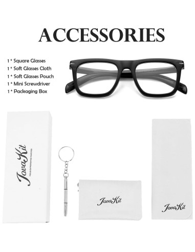 Gafas Cuadradas JOVAKIT Unisex Anti-Luz Azul 51mm