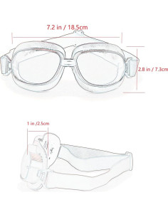 Gafas de piloto vintage Kucehiup UV protección y plegables 2