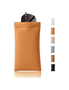 Estuche para Gafas MEIBOOCH Naranja Grande con Tapa