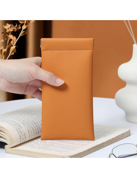 Estuche para Gafas MEIBOOCH Naranja Grande con Tapa Estuche para Gafas MEIBOOCH Naranja Grande con Tapa
