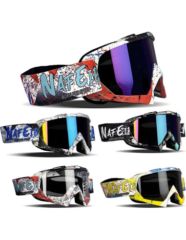 Gafas de Motocross YOHOG OTG UV400 para Adultos y Niños