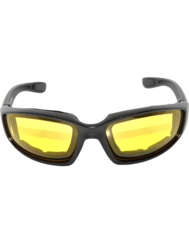 Juego de 3 gafas de sol para moto UV400 con almohadilla