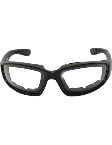 Juego de 3 gafas de sol para moto UV400 con almohadilla