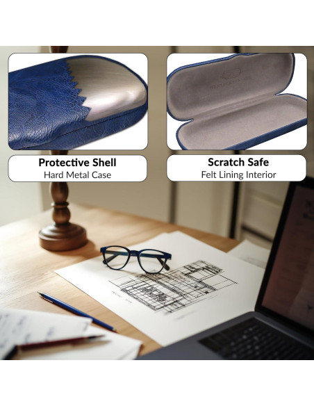 Estuche para Gafas MyEyeglassCase S5 Azul Marino Duro Estuche para Gafas MyEyeglassCase S5 Azul Marino Duro