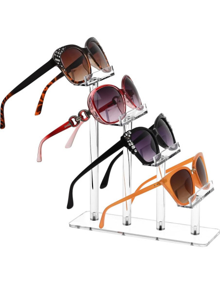 Soporte Acrílico para Gafas MOOCA 4 Niveles 2 Piezas Soporte Acrílico para Gafas MOOCA 4 Niveles 2 Piezas