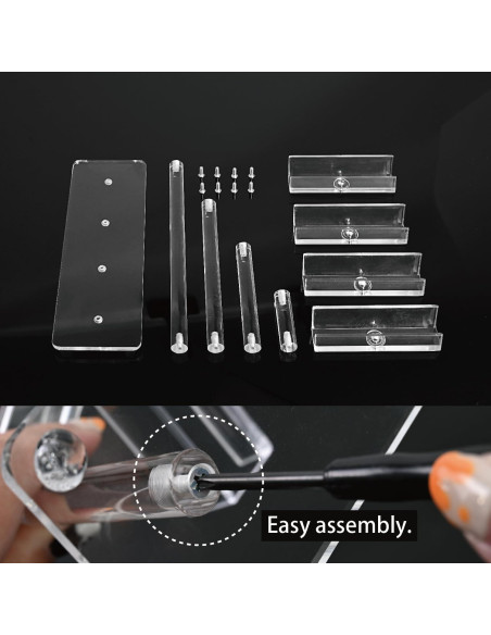 Soporte Acrílico para Gafas MOOCA 4 Niveles 2 Piezas Soporte Acrílico para Gafas MOOCA 4 Niveles 2 Piezas