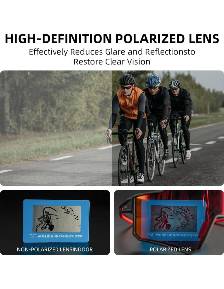 Gafas de Ciclismo ROCKBROS UV400 Polarizadas Negras Gafas de Ciclismo ROCKBROS UV400 Polarizadas Negras