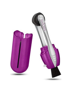 Limpiador de gafas Calabria compacto microfibra morado