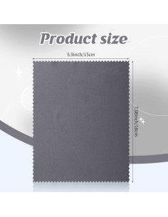 200 Paños de Microfibra Treela para Limpiar Gafas 15x18 cm 2