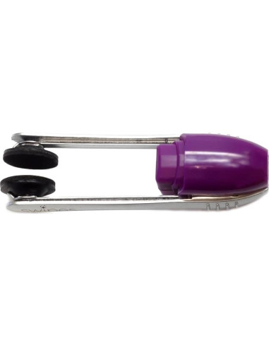 Limpiador de gafas Calabria compacto microfibra morado