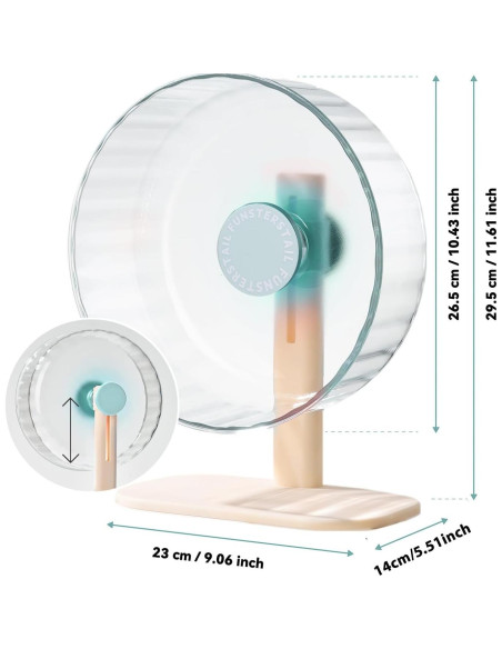 Rueda de Hámster Silenciosa FunstersTail 26.4 cm Azul Salado Rueda de Hámster Silenciosa FunstersTail 26.4 cm Azul Salado