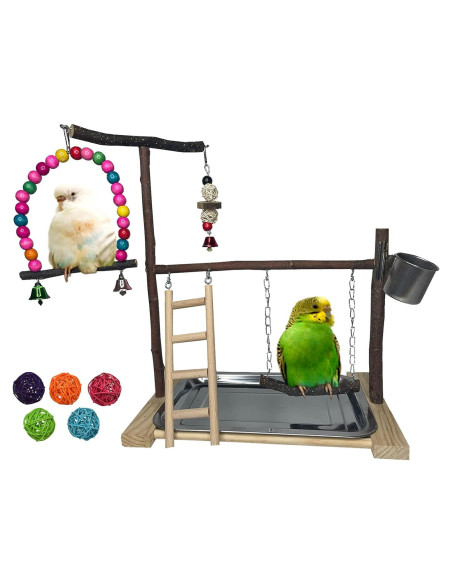 Parque de Aves Kathson para Loros y Periquitos con Juguetes Parque de Aves Kathson para Loros y Periquitos con Juguetes