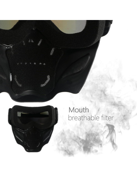 Gafas de Motocicleta GGBuy con Calavera y Lentes Negras UV Gafas de Motocicleta GGBuy con Calavera y Lentes Negras UV