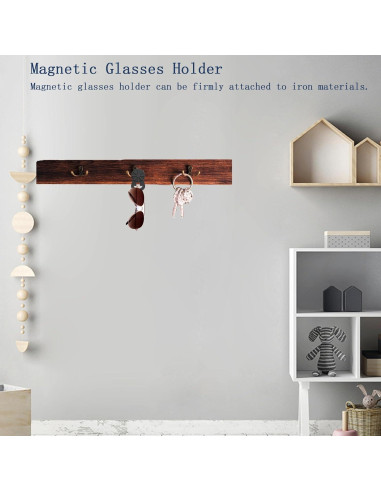 Soporte Magnético para Gafas de Silicona - 2 Clips Estilo Margarita
