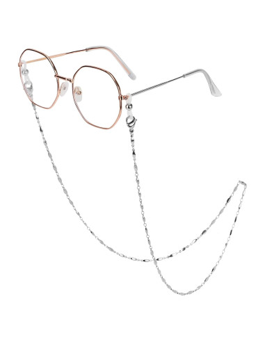 Cadena de Gafas Acero Inoxidable Hecha a Mano 75 cm