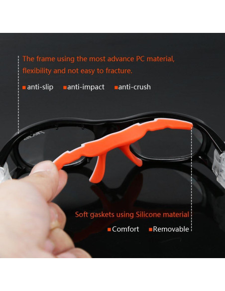 Gafas de seguridad deportivas PELLOR para niños 8-14 años Gafas de seguridad deportivas PELLOR para niños 8-14 años
