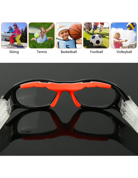 Gafas de seguridad deportivas PELLOR para niños 8-14 años Gafas de seguridad deportivas PELLOR para niños 8-14 años
